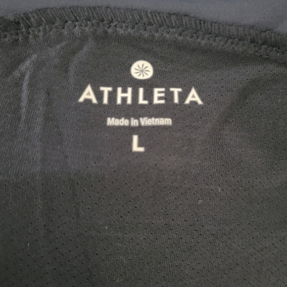 NWT Womens Athleta Dot Fuse Athletic Activewear Dress Gray Black Polka Dot Mesh - Picture 7 of 7